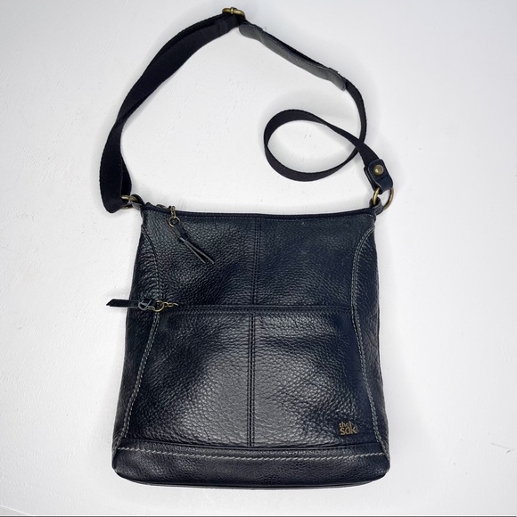 The Sak Handbags - The Sak Ashland Black Leather Crossbody Bag